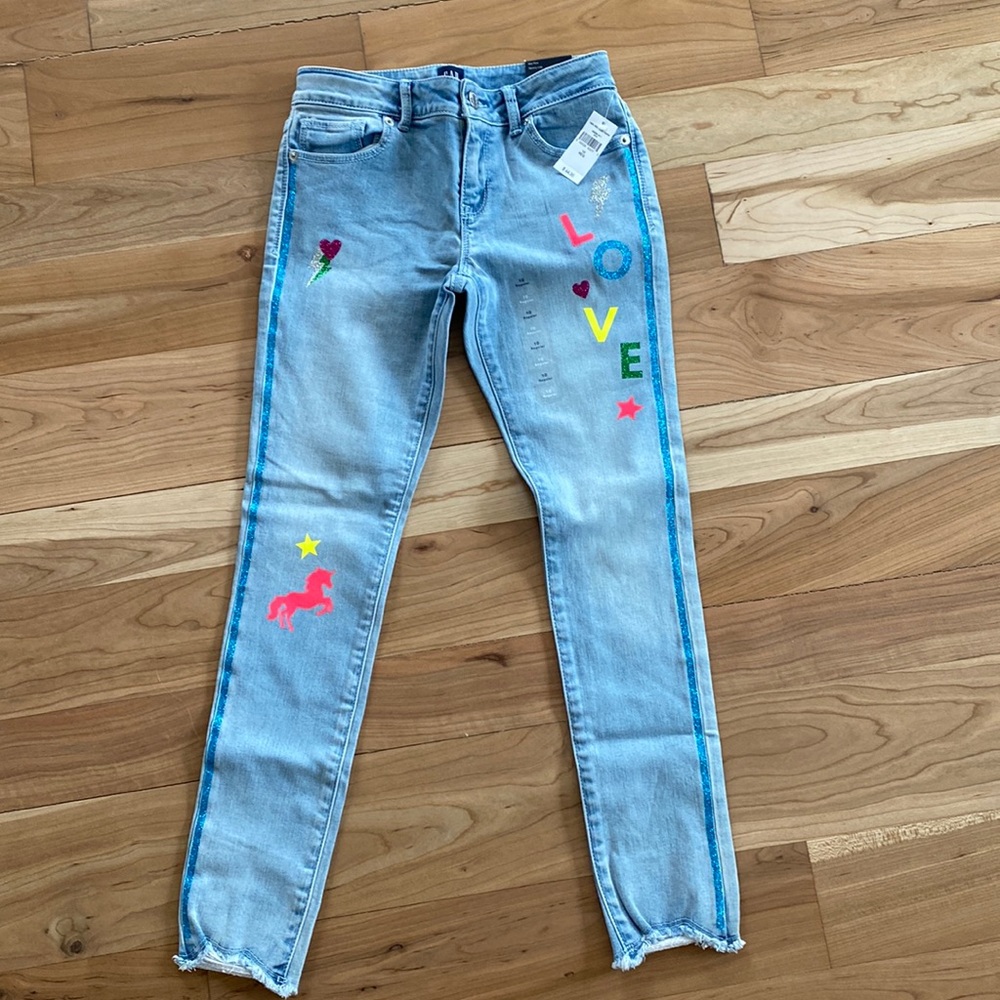 Gap denim, size 10, embellished
